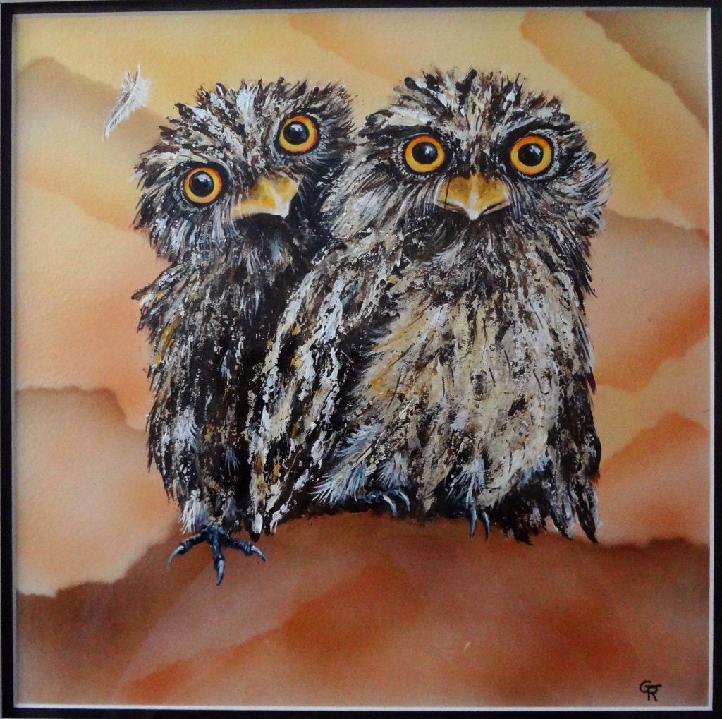 "Birds of a Feather" - acrylic SOLD