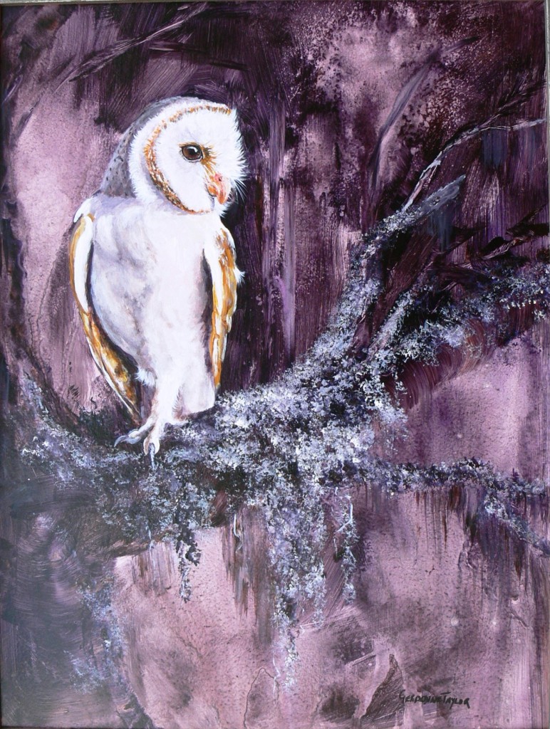 Barn Owl (Acrylic on MDF) SOLD