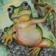 Tree Frog - Gouache